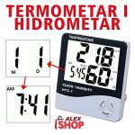 3u1 Termometar Digitalni Merač temperature i vlažnosti +sat