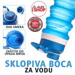 Sklopiva boca od silikona za sva pića
