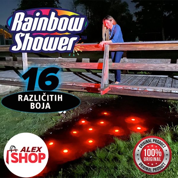 Rainbow Shower LED lampice na magnetu sa daljinskim upravljačem