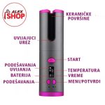 Bežični rotirajući - keramički uvijač kose