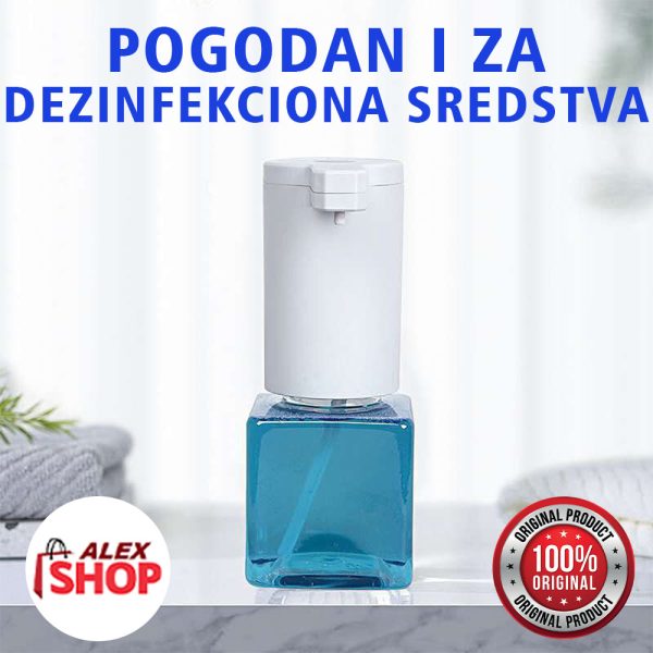 Bezkontaktni DOZER za tečni sapun sa SENZOROM i punjivom baterijom