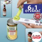 automatski VIŠENAMENSKI Otvarač 6u1 - za konzerve, tegle, flaše...