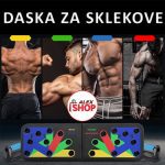 Višenamenska daska za sklekove push up board skleker