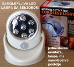 Samolepljiva led lampa sa senzorom