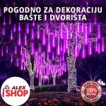 Zvezde padalice novogodišnji LED efekat