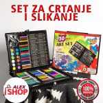 Umetnički Kofer – Kreativni Set Bojica i Flomastera