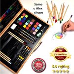 DRVENI KOFER set za bojenje sa 180 delova