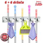 Ultra praktičan držač za metle, zogere, kišobrane, ključeve...