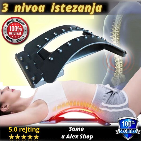 ultra praktična Sprava za istezanje kičme, vrata i lumbarnog dela