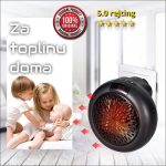 Prenosiva mini grejalica 1000w zidna +daljinski +LED displej +tajmer