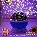 ČAROBNA rotirajuća dečija led lampa -zvezdano nebo