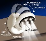 Samolepljiva led lampa sa senzorom