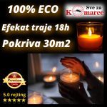 Mirisna dekorativna sveća u čaši protiv komaraca i insekata