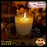 Mirisna dekorativna sveća u čaši protiv komaraca i insekata