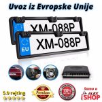 Ram za tablice sa HD kamerom i parking senzorom