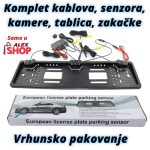 Ram za tablice sa HD kamerom i parking senzorom