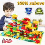 Konstruktivni set, kocke, tobogani i loptice -Track Maze