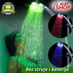 Led svetleći tuš koji menja boje bez struje
