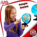 Globus Sveta koji se rotira 360 stepeni