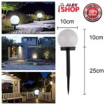 Solarne okrugle lampe za baštu i dvorište