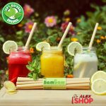 Bambus slamčice i čistač 100% ECO set 5kom