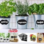 Piši-briši nalepnice sa markerom za tegle saksije knjige...