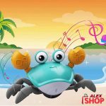 Šetajuća kraba sa muzikom LED svetlom i senzorom pokreta