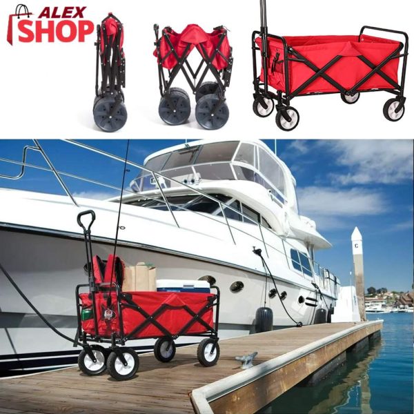 Velika lako sklopiva kolica za baštu plažu kupovinu...