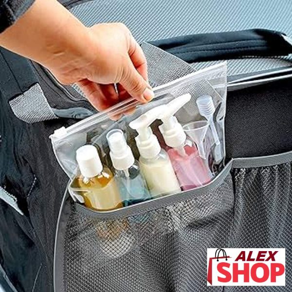 Avio neseser sa bočicama za putovanja od 9 delova