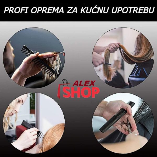 Profesionalni set češljeva 10 komada i torbica