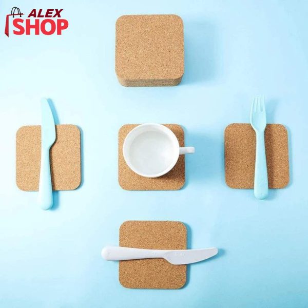 Set podmetača za čaše i šolje od plute