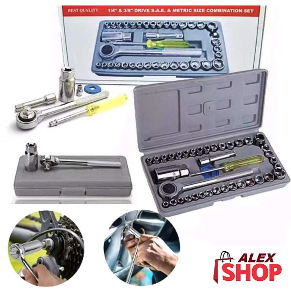 Alat set gedora 40 komada od nerđajučeg čelika