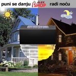 Solarne LED lampe 2 kom za osvetljenje i dekoraciju zidova i stepenica