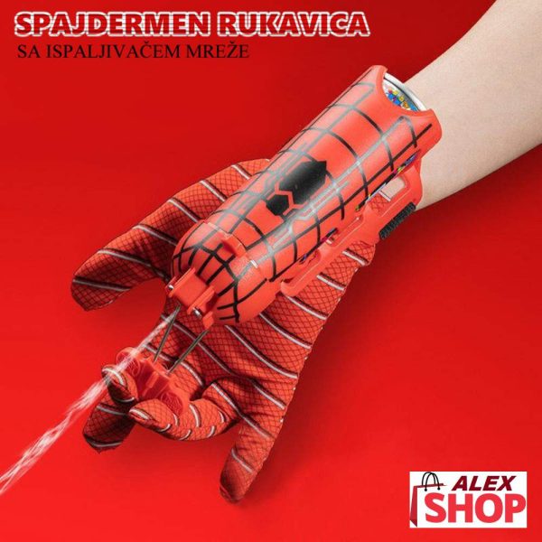 Spajdermen rukavica ispaljivač mreže sa dve boce