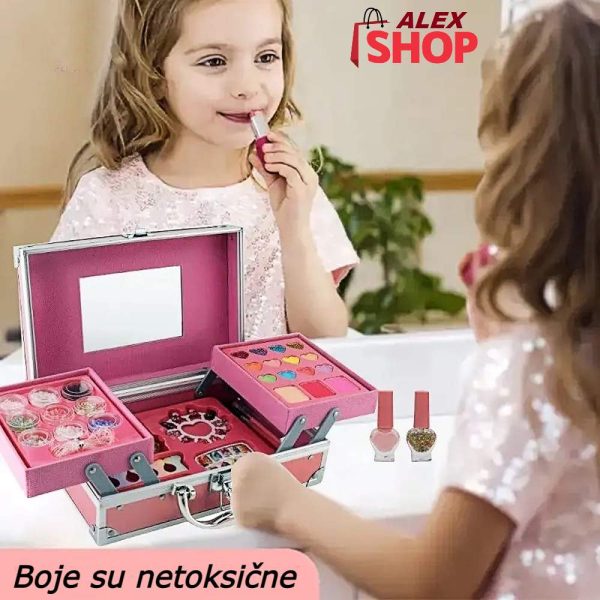 Šminka u metalnom koferu za male princeze