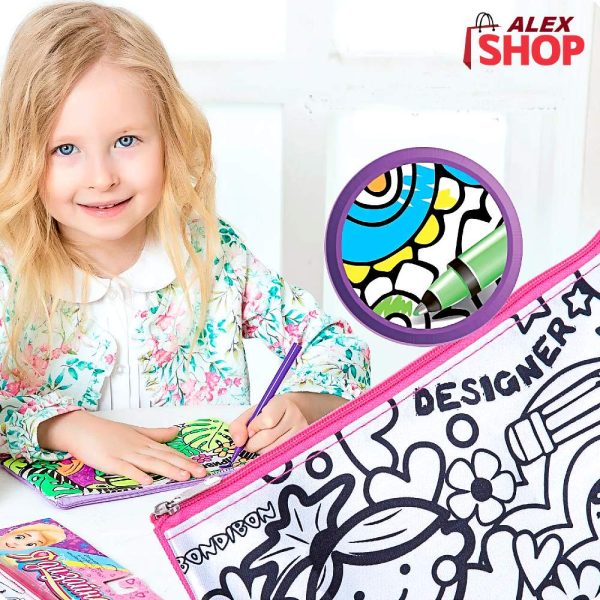 Pernica bojanka - set torbicu za crtanje i bojenje