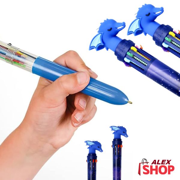 Multikolor hemijska olovka sa 10 boja