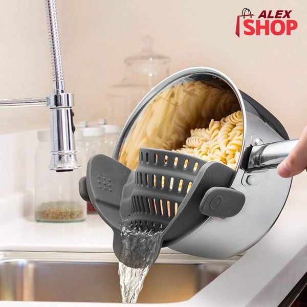 Podesivo silikonsko cedilo za lonce i šerpe