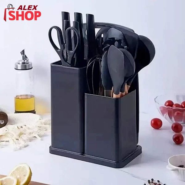 Silikonski SET za kuvanje komplet kuhinjskog pribora 19 u 1