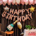 Happy Birthday Metalik baloni za rođendanske dekoracije