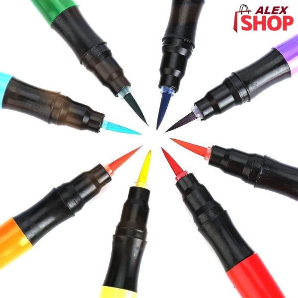 Inovativne bojice flomasteri četkice napunjene bojom set 5kom