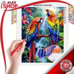 Dijamantski vez umetnički kompleti za slikanje papagaji