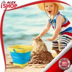 4u1 sklopivia kantica za plažu i kalup za dvorac od peska