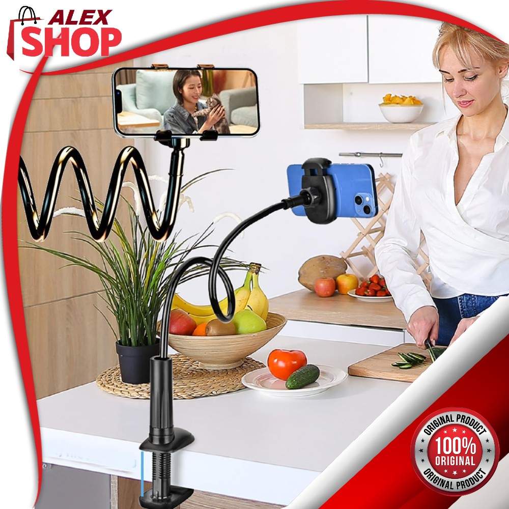 Fleksibilni držač za mobilni telefon i tablet sa zakačkom Fleksibilni držač za mobilni telefon i tablet sa zakačkom