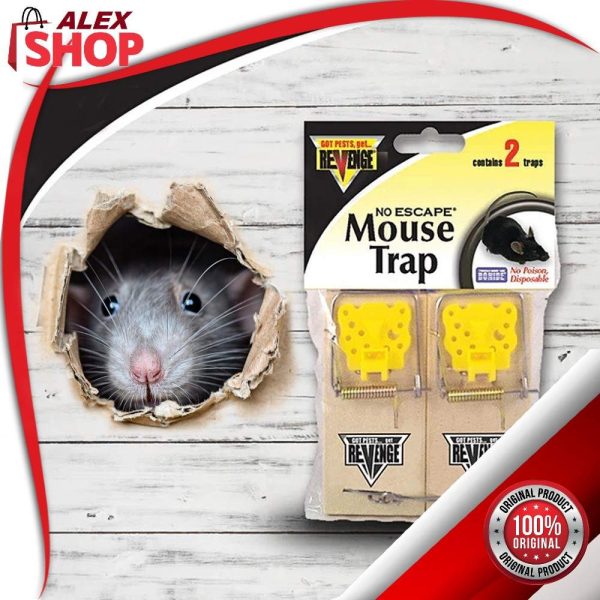 Drvene mišolovke za unutrašnju i spoljašnju upotrebu 2komada