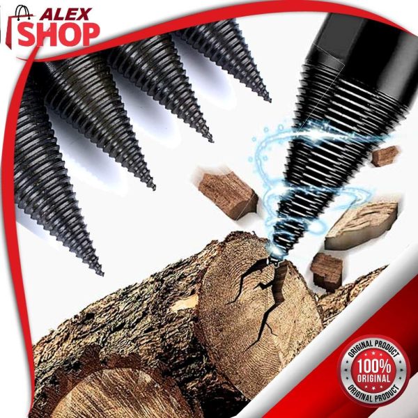 Moćna burgija za cepanje drva u akciji