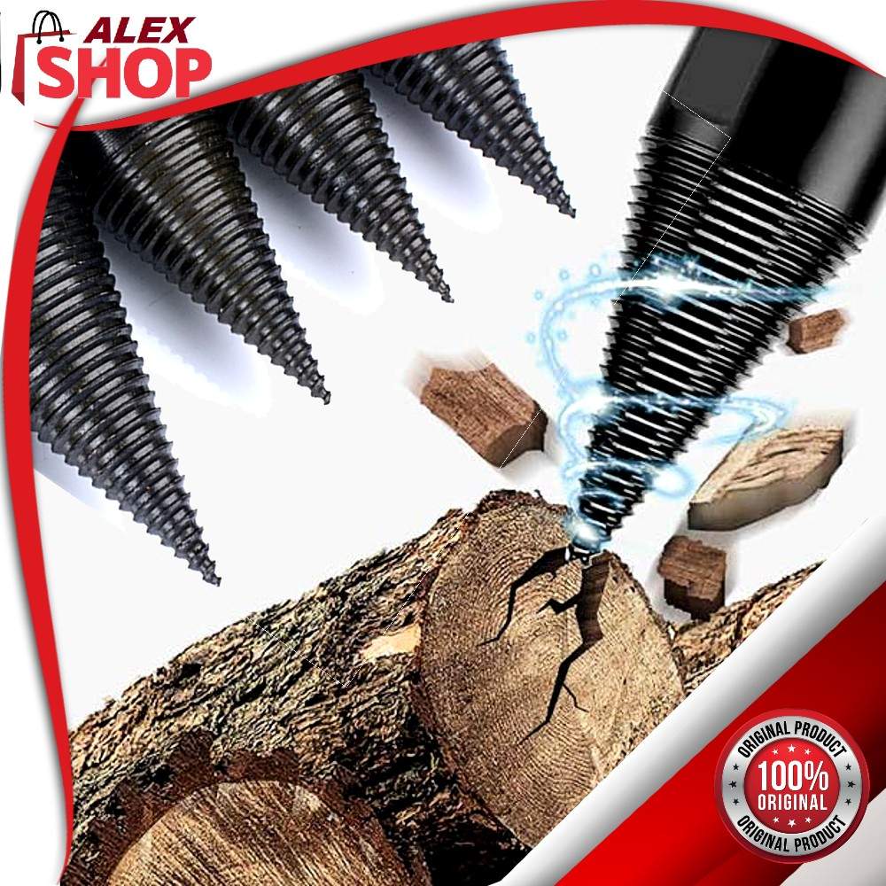 Spiralna burgija za brzo cepanje drva Moćna burgija za cepanje drva u akciji