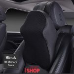 anatomski jastuk pričvršćen na naslon vozačevog sedišta