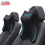 vozač naslonjen glavom na jastuk od memorijske pene tokom vožnje