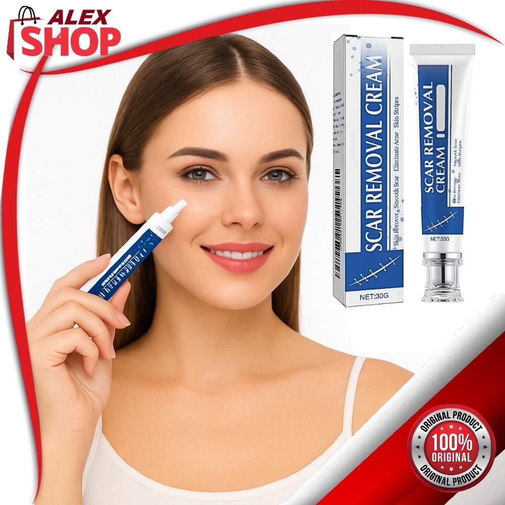 Prirodna nega lica – krema protiv ožiljaka Devojka sa glatkom kožom koristi kremu protiv ožiljaka